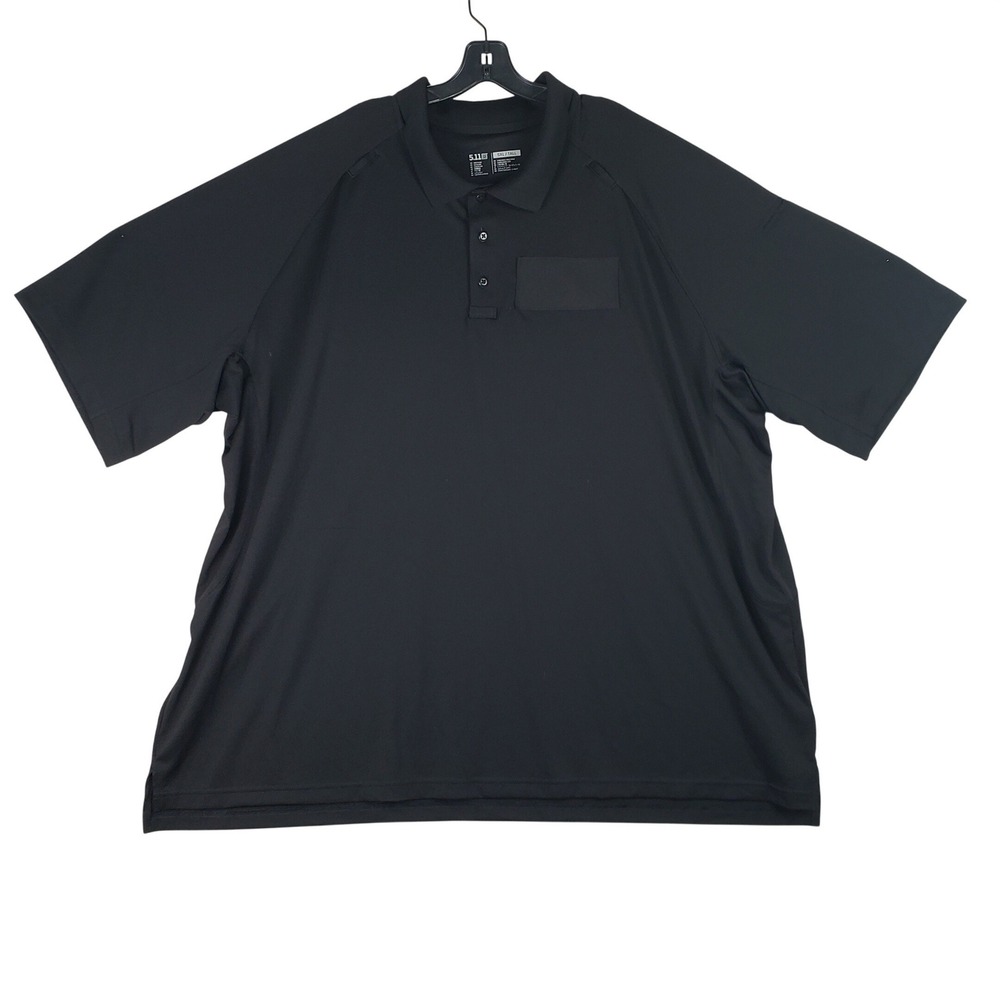 5.11 Tactical Performance Polo Shirt Mens 5XL Tall Black Duty Utility Workwear
